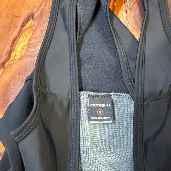 Castelli Bib Cycling Pants S Padded Cycling Bike Reflective Fleece lined R12 - Picture 3 of 9